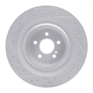 R1 10-18 Mercedes-Benz Cls63 AMG Rear Right Drilled & Slotted Geo-Carbon Rotor