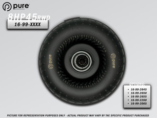 Pure Drivetrain 8HP45 High Performance Billet Race Torque Converter - 26/50 Stator - RWD