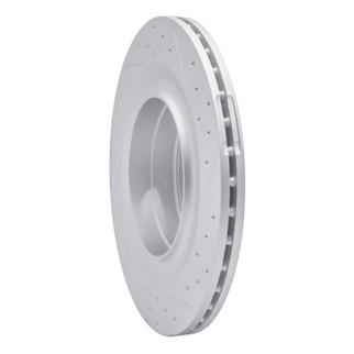 R1 10-18 Mercedes-Benz E63 AMG Rear Left Drilled & Slotted Geo-Carbon Rotor