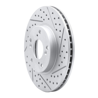 R1 98-22 Acura CSX Front Right Drilled & Slotted Geo-Carbon Rotor