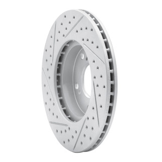 R1 98-22 Acura CSX Front Right Drilled & Slotted Geo-Carbon Rotor