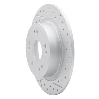R1 05-22 Acura TSX Rear Right Drilled & Slotted Geo-Carbon Rotor