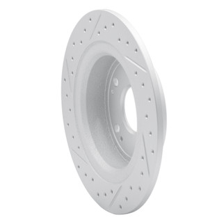R1 05-22 Acura TSX Rear Right Drilled & Slotted Geo-Carbon Rotor
