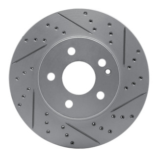R1 06-11 Mercedes-Benz B200 Front Right Drilled & Slotted Geo-Carbon Rotor