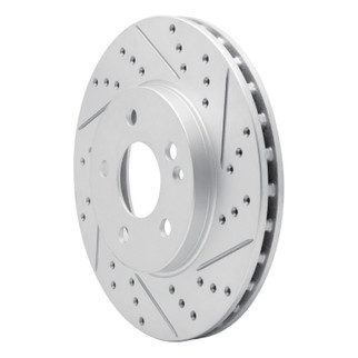 R1 06-11 Mercedes-Benz B200 Front Right Drilled & Slotted Geo-Carbon Rotor