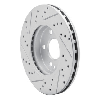 R1 06-11 Mercedes-Benz B200 Front Right Drilled & Slotted Geo-Carbon Rotor
