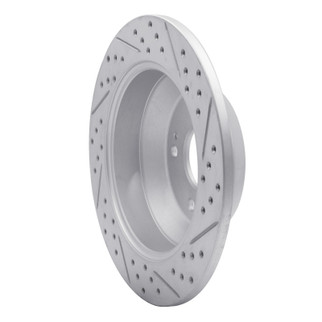 R1 10-21 Hyundai Santa Fe Xl Rear Left Drilled & Slotted Geo-Carbon Rotor