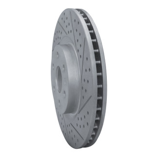 R1 10-16 Cadillac Srx Front Right Drilled & Slotted Geo-Carbon Rotor