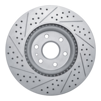 R1 10-16 Cadillac Srx Front Right Drilled & Slotted Geo-Carbon Rotor
