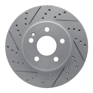 R1 06-11 Mercedes-Benz B200 Front Left Drilled & Slotted Geo-Carbon Rotor