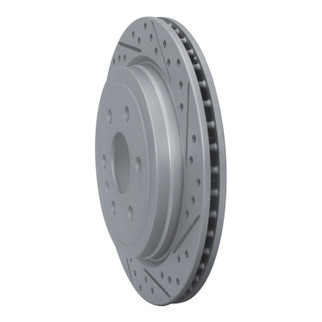 R1 10-16 Cadillac Srx Rear Right Drilled & Slotted Geo-Carbon Rotor