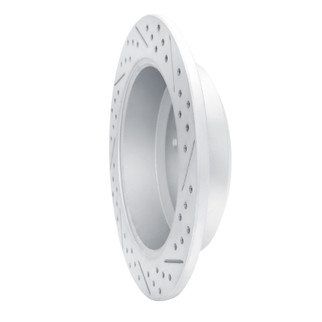 R1 07-12 Hyundai Veracruz Rear Left Drilled & Slotted Geo-Carbon Rotor