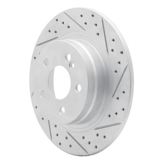 R1 08-15 Mercedes-Benz C250 Rear Right Drilled & Slotted Geo-Carbon Rotor