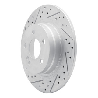 R1 08-15 Mercedes-Benz C200 (Mexico) Rear Left Drilled & Slotted Geo-Carbon Rotor