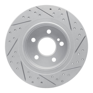 R1 08-15 Mercedes-Benz C200 (Mexico) Rear Left Drilled & Slotted Geo-Carbon Rotor