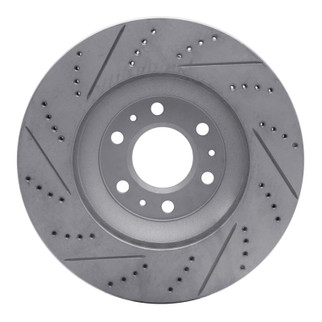 R1 04-09 Cadillac Srx Front Right Drilled & Slotted Geo-Carbon Rotor