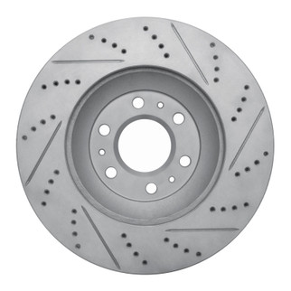 R1 04-09 Cadillac Srx Front Left Drilled & Slotted Geo-Carbon Rotor