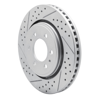 R1 07-21 Ford F-150 RWD Front Left Drilled & Slotted Geo-Carbon Rotor