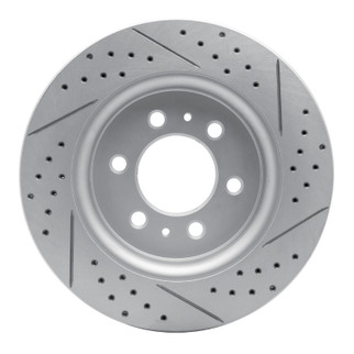R1 07-21 Ford F-150 RWD Front Left Drilled & Slotted Geo-Carbon Rotor