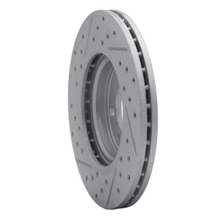 R1 12-25 Dodge Attitude (Mexico) Front Right Drilled & Slotted Geo-Carbon Rotor