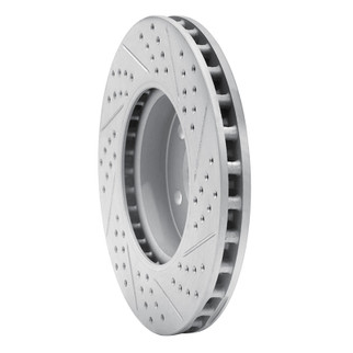 R1 03-09 Mercedes-Benz E320 Front Left Drilled & Slotted Geo-Carbon Rotor