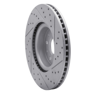R1 14-25 Cadillac Ct5 Front Left Drilled & Slotted Geo-Carbon Rotor
