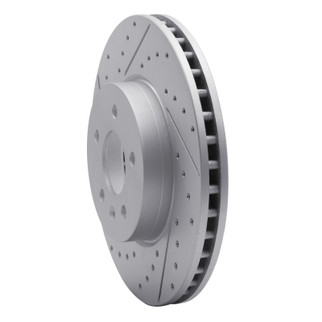 R1 13-25 Cadillac Ct4 Front Left Drilled & Slotted Geo-Carbon Rotor