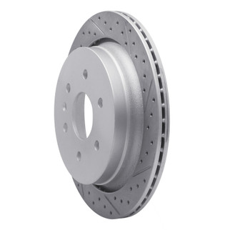 R1 13-19 Cadillac Xts Rear Right Drilled & Slotted Geo-Carbon Rotor