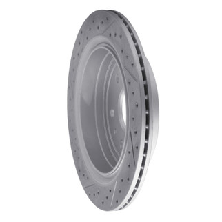R1 13-19 Cadillac Xts Rear Right Drilled & Slotted Geo-Carbon Rotor