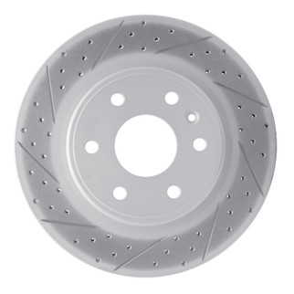 R1 07-17 Buick Enclave Front Right Drilled & Slotted Geo-Carbon Rotor