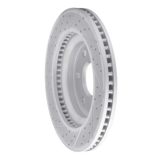 R1 07-17 Buick Enclave Front Right Drilled & Slotted Geo-Carbon Rotor