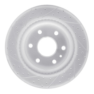 R1 07-17 Buick Enclave Front Right Drilled & Slotted Geo-Carbon Rotor