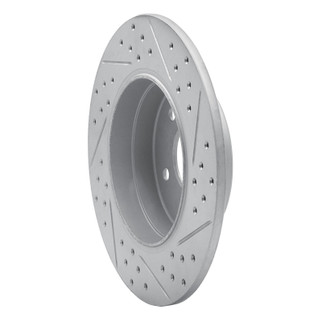 R1 94-11 Mercedes-Benz E420 Rear Left Drilled & Slotted Geo-Carbon Rotor