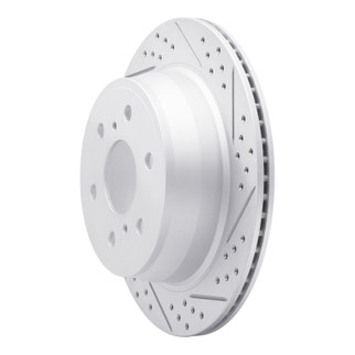R1 07-20 Cadillac Escalade ESV Rear Right Drilled & Slotted Geo-Carbon Rotor