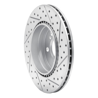 R1 92-99 Mercedes-Benz Cl600 Rear Left Drilled & Slotted Geo-Carbon Rotor