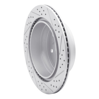 R1 07-20 Cadillac Escalade EXT Rear Left Drilled & Slotted Geo-Carbon Rotor