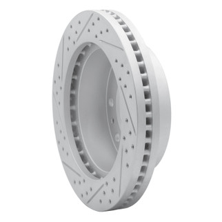 R1 01-25 Chevrolet Silverado 3500 Front Right Drilled & Slotted Geo-Carbon Rotor