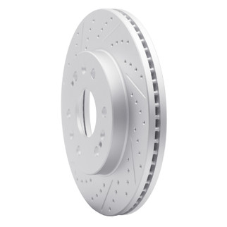 R1 05-20 Cadillac Escalade EXT Front Right Drilled & Slotted Geo-Carbon Rotor
