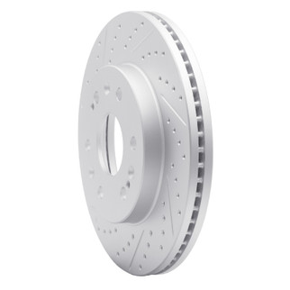 R1 05-20 Cadillac Escalade EXT Front Left Drilled & Slotted Geo-Carbon Rotor