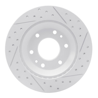R1 02-05 Buick Rainier Front Right Drilled & Slotted Geo-Carbon Rotor