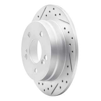R1 83-95 Mercedes-Benz E300 Rear Left Drilled & Slotted Geo-Carbon Rotor