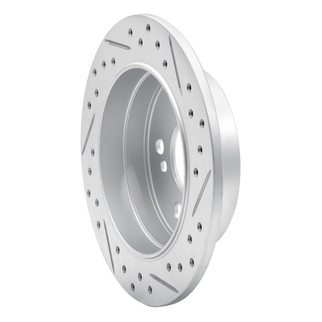 R1 83-95 Mercedes-Benz E300 Rear Left Drilled & Slotted Geo-Carbon Rotor