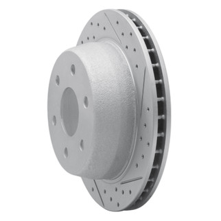 R1 00-14 Cadillac Escalade EXT Rear Right Drilled & Slotted Geo-Carbon Rotor