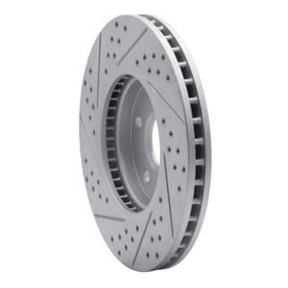 R1 08-14 Cadillac Cts Front Right Drilled & Slotted Geo-Carbon Rotor