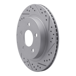 R1 93-97 Chevrolet Camaro Rear Right Drilled & Slotted Geo-Carbon Rotor