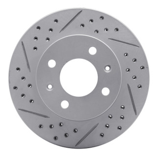 R1 03-06 Dodge Verna (Mexico) Front Left Drilled & Slotted Geo-Carbon Rotor