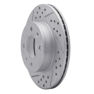 R1 03-06 Dodge Verna (Mexico) Front Left Drilled & Slotted Geo-Carbon Rotor