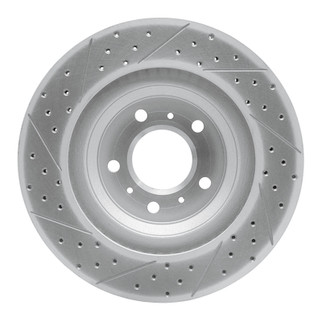 R1 06-16 Buick Allure Front Right Drilled & Slotted Geo-Carbon Rotor