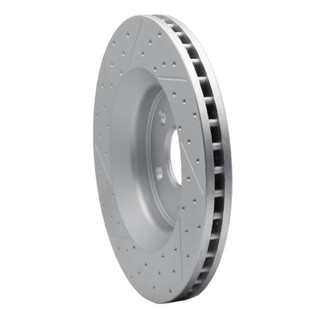 R1 11-25 Dodge Durango Front Right Drilled & Slotted Geo-Carbon Rotor