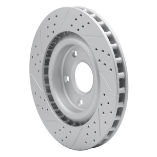 R1 05-13 Cadillac Xlr Front Right Drilled & Slotted Geo-Carbon Rotor